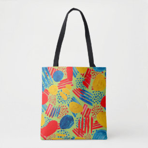 Tote Bag Aquarelle transparente motif avec simple dessiné à