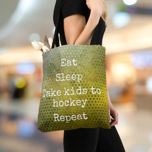 Tote Bag Aquarelle verte Mangez Les Enfants Dormir Pour Hoc