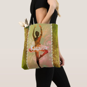 Tote Bag Aquarelle Whimsical personnalisée Ballerina Fourre