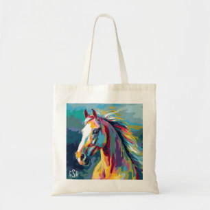 Tote Bag Aquarelles Illustration de la tête de cheval