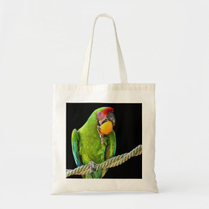 Tote Bag Ara Militaris Perroquet Vert