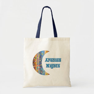 Tote Bag Arabe Nights Crescent Moon Star Design