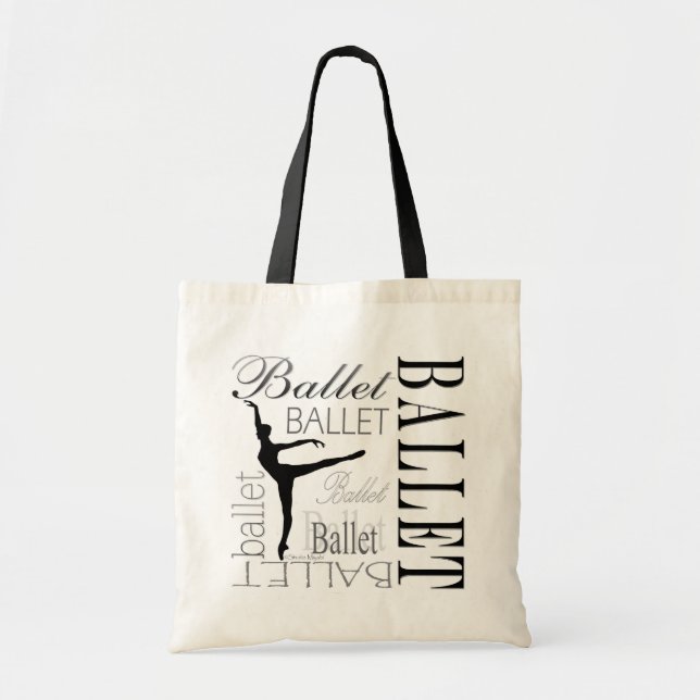 Tote Bag Arabesque de Fourre-tout de ballet (Devant)