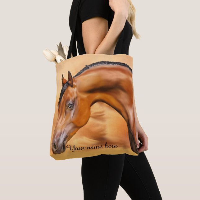 Tote Bag Arabian Horse Personnalisé (De près)