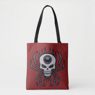 Tote Bag Araignée Crâne