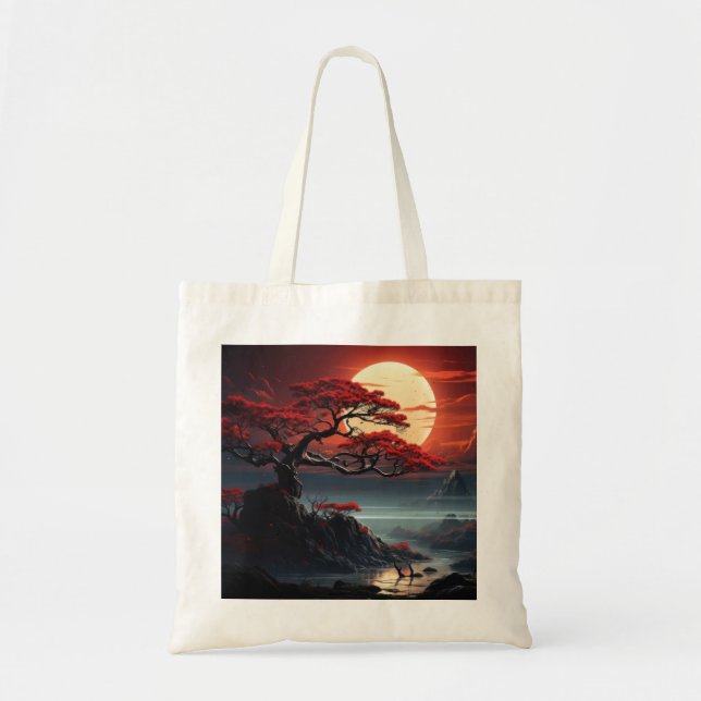 Tote Bag Arbre bonsaï (Devant)