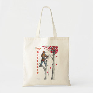 Tote Bag Arbre chirurgien Arboriste Carte d'anniversaire