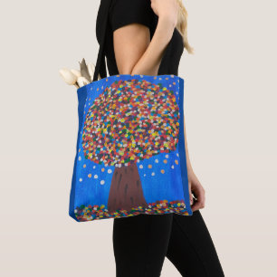 Tote Bag Arbre coloré Abstrait