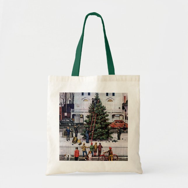 Tote Bag Arbre dans la place (Devant)