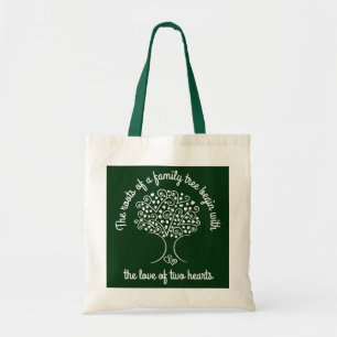 Tote Bag Arbre de famille Ancêtres Coeurs généalogie Cadeau