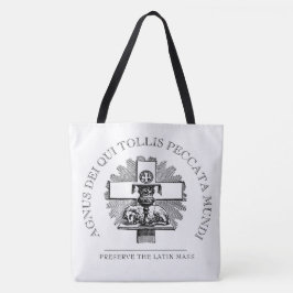 TOTE BAG ARBRE DE MASSE LATINE CATHOLIQUE TRADITIONNEL