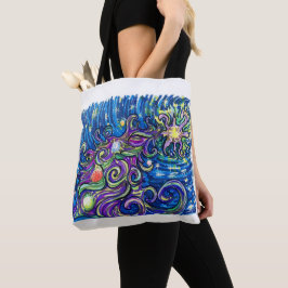 Tote Bag Arbre de Noël cosmique