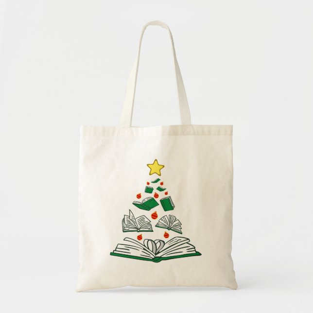 Tote Bag Arbre de Noël de la réservation III (Devant)