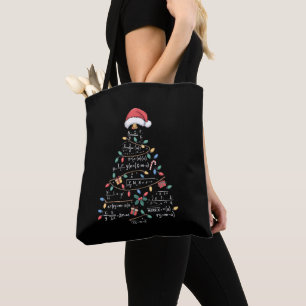 Tote Bag Arbre de Noël Equations Mathématiques Xmas Fêtes P