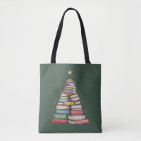 Arbre de Noël Livre Rétro Bibliothèque Bibliophile