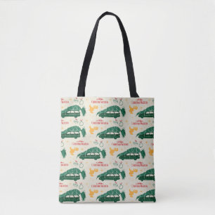 Tote Bag Arbre de Noël national Lampoon sur Motif automobil