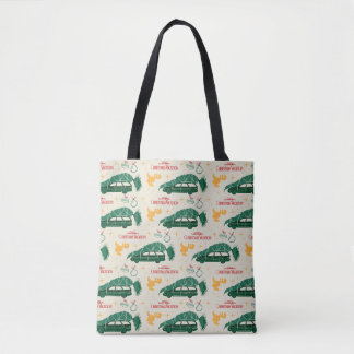 Tote Bag Arbre de Noël national Lampoon sur Motif automobil