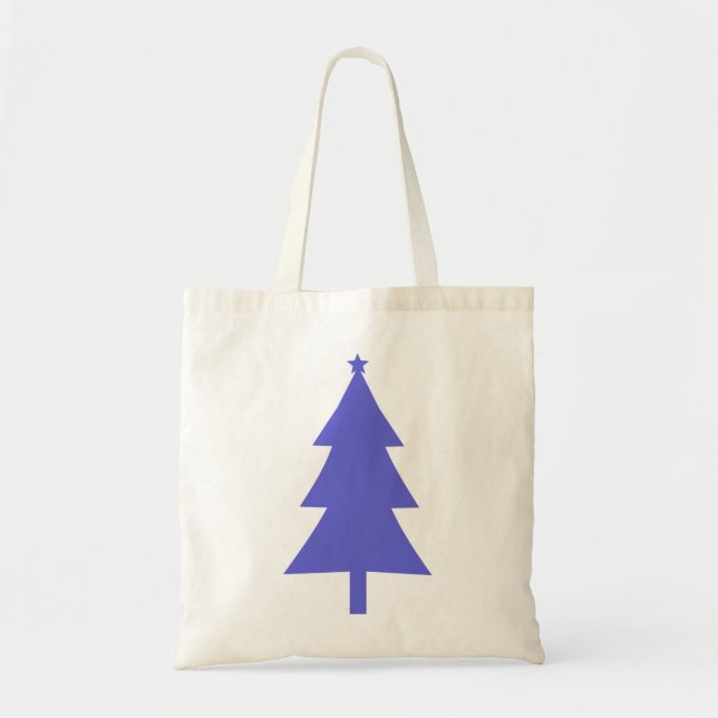 Tote Bag Arbre de Noël Silhouette 4 (Devant)