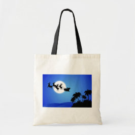 Tote Bag Arbre de Noël tropical du père noël