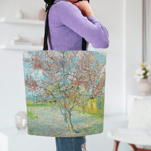 Tote Bag Arbre de pêche à fleurs Vincent van Gogh