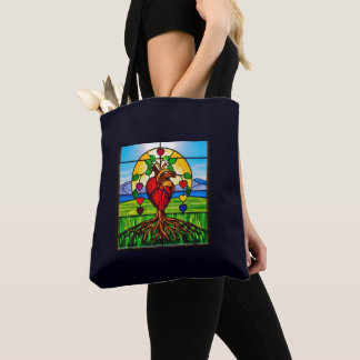 Tote Bag Arbre de vie coloré du Sacré-Coeur