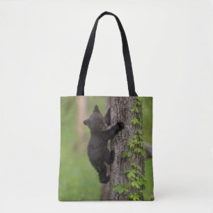 Tote Bag Arbre d'escalade de CUB d'ours noir
