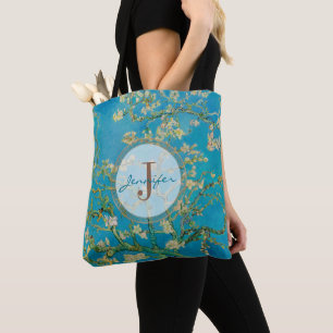 Tote Bag Arbre en fleurs d'amandes customisées Van Gogh Mon