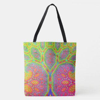 Tote Bag Arbre fractal géométrique mathématique funky groov