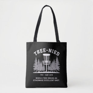 Tote Bag Arbre Nied Disc Golf Drôle Stupide Tree-nied