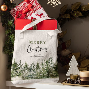 Tote Bag Arbre vert de Noël Joyeux Noël