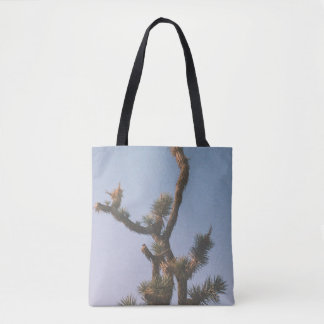 TOTE BAG ARBRE VERT ET BROWN SOUS LE CIEL BLEU