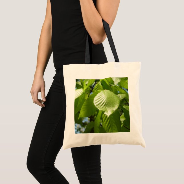 Tote Bag Arbre vert Feuille à bouleau printanier (Devant (produit))