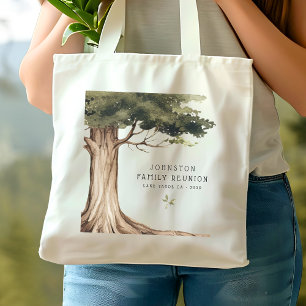 Tote Bag Arbre Vintage de la fête de la Réunion familiale r