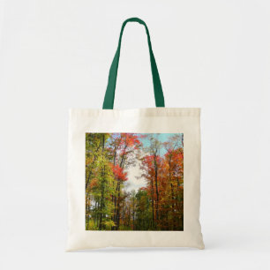 Tote Bag Arbres d'automne et ciel bleu Photographie de la n