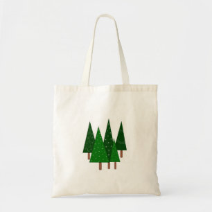 Tote Bag Arbres fantaisistes verts