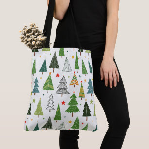 Tote Bag Arbres rétro
