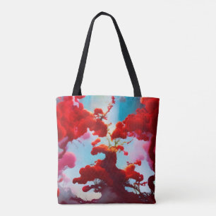 Tote Bag arbres rouges Abstraits