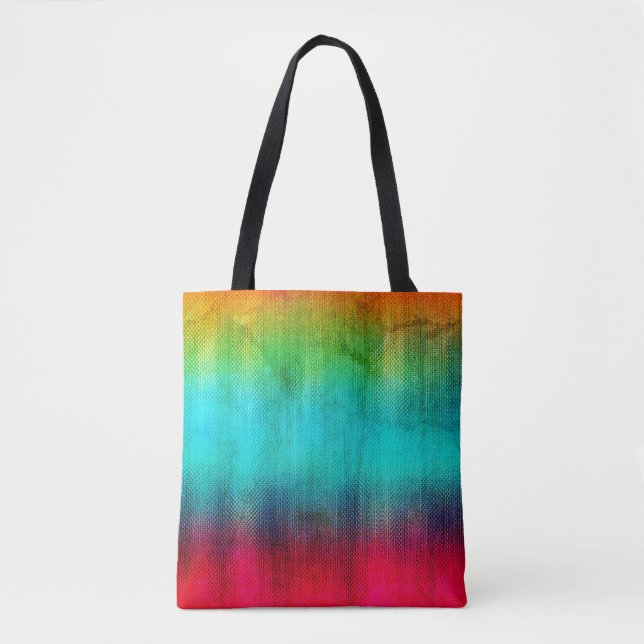 Tote Bag Arc-en-ciel Abstrait (Devant)