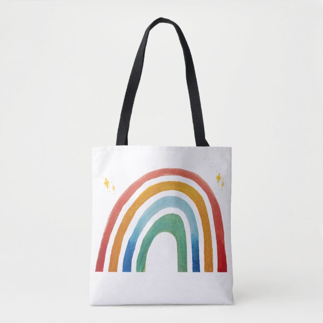 Tote Bag Arc-en-ciel magique (Devant)