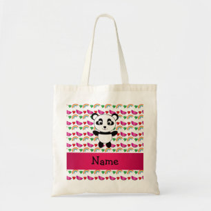Tote Bag Arc-en-ciel nommé personnalisé de coeurs de