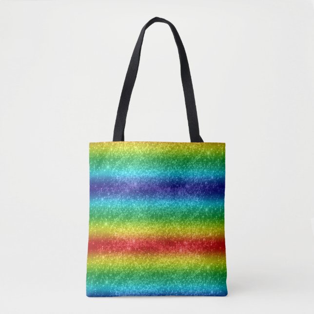 Tote Bag Arc-en-ciel Pailleté (Devant)
