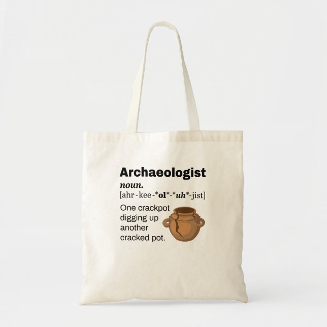 Tote Bag Archeologiste Définition Crackpot (Devant)