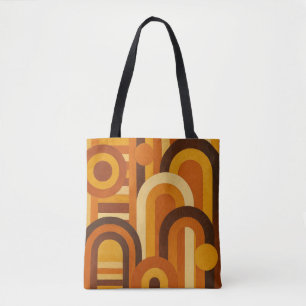 Tote Bag Arches et taches solaires Retro MCM design géométr