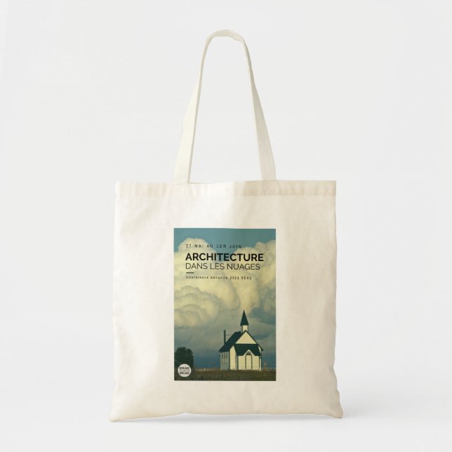 Tote Bag Architecture spatiale dans les nuages (Devant)