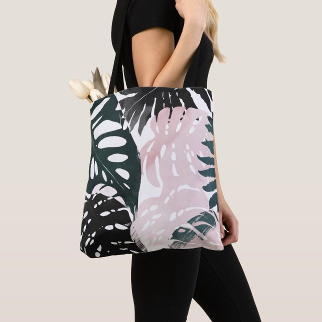 Tote Bag Arêtes de palme Paradise (De près)
