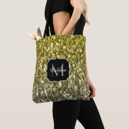 Tote Bag Argent or brillant foncé parties scintillant ombre