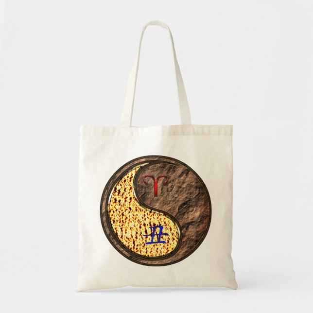 Tote Bag Aries et Earth Ox (Devant)
