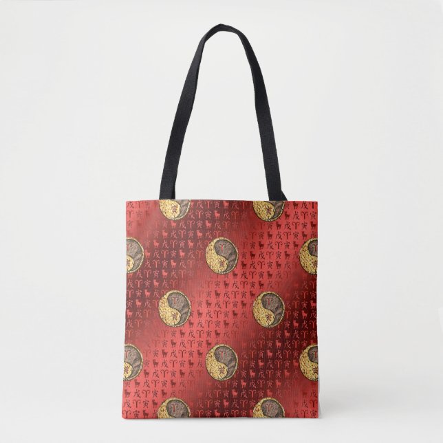 Tote Bag Aries et Tigre de la Terre (Devant)