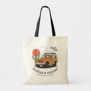 Tote Bag Arizona Desert Sunset Road Trip Cactus Phoenix