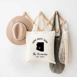 Tote Bag Arizona Home Sweet Home Famille Monogramme